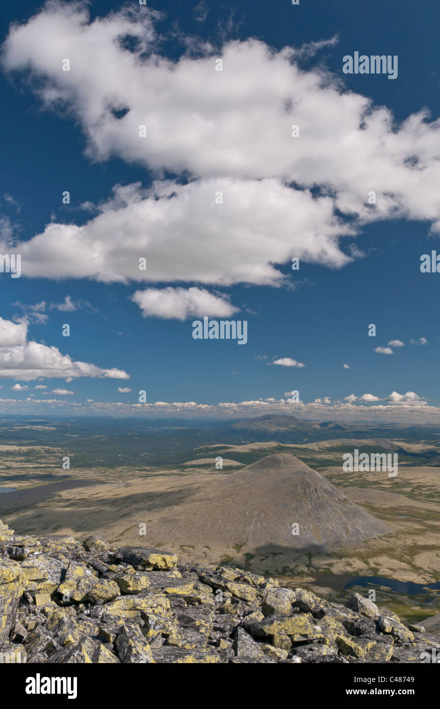 Landschaft im Alvdal Vestfjell, Hedmark, Norwegen, paesaggio, Norvegia Foto Stock