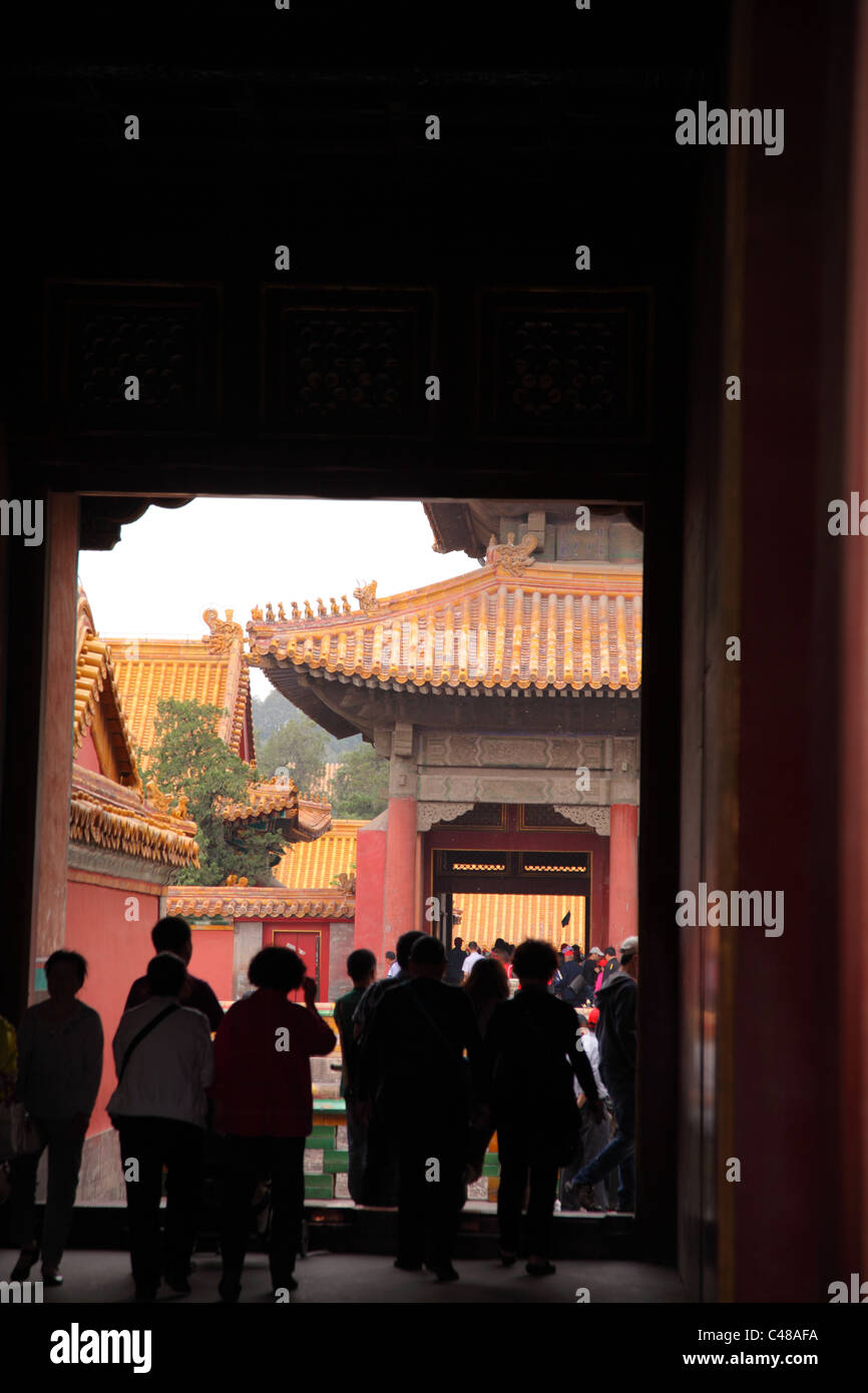 La città proibita a Pechino, Cina Foto Stock