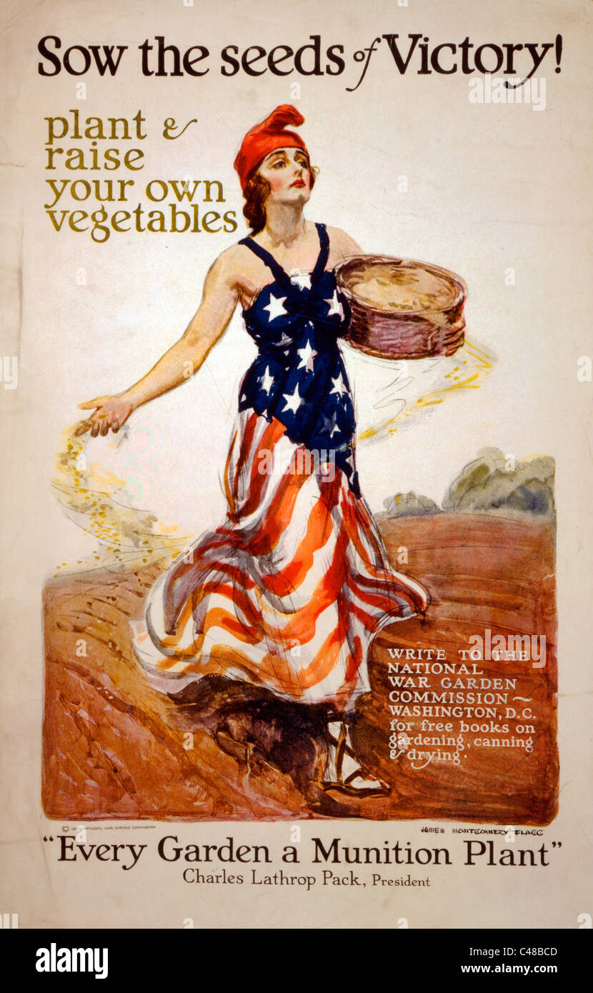 Vittoria Garden poster, c1918. Creato dall'artista James Montgomery Flagg. La Biblioteca del Congresso (Richard B. Levine) Foto Stock