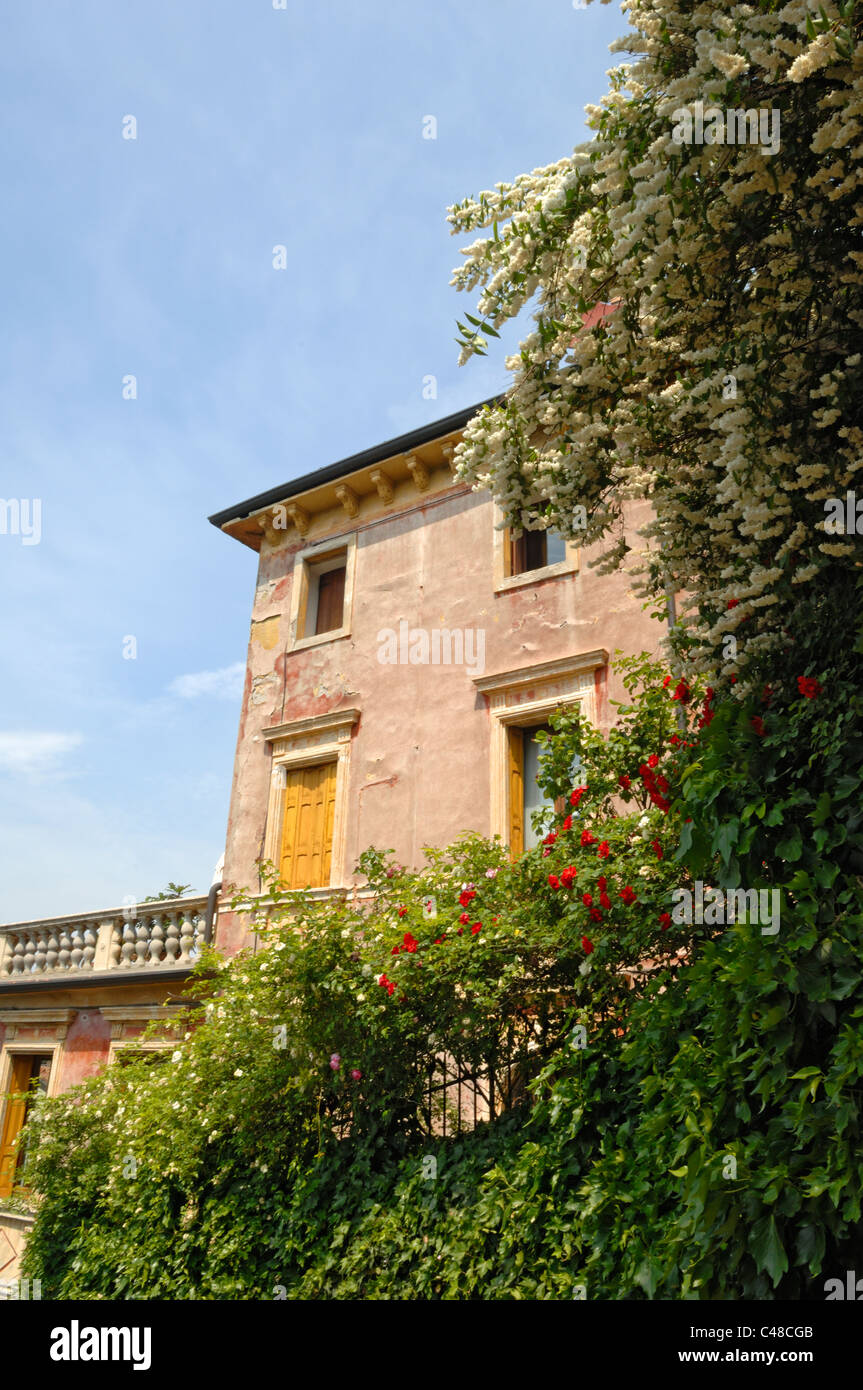 Una villa di Scalone Castel San Pietro a Verona Foto Stock