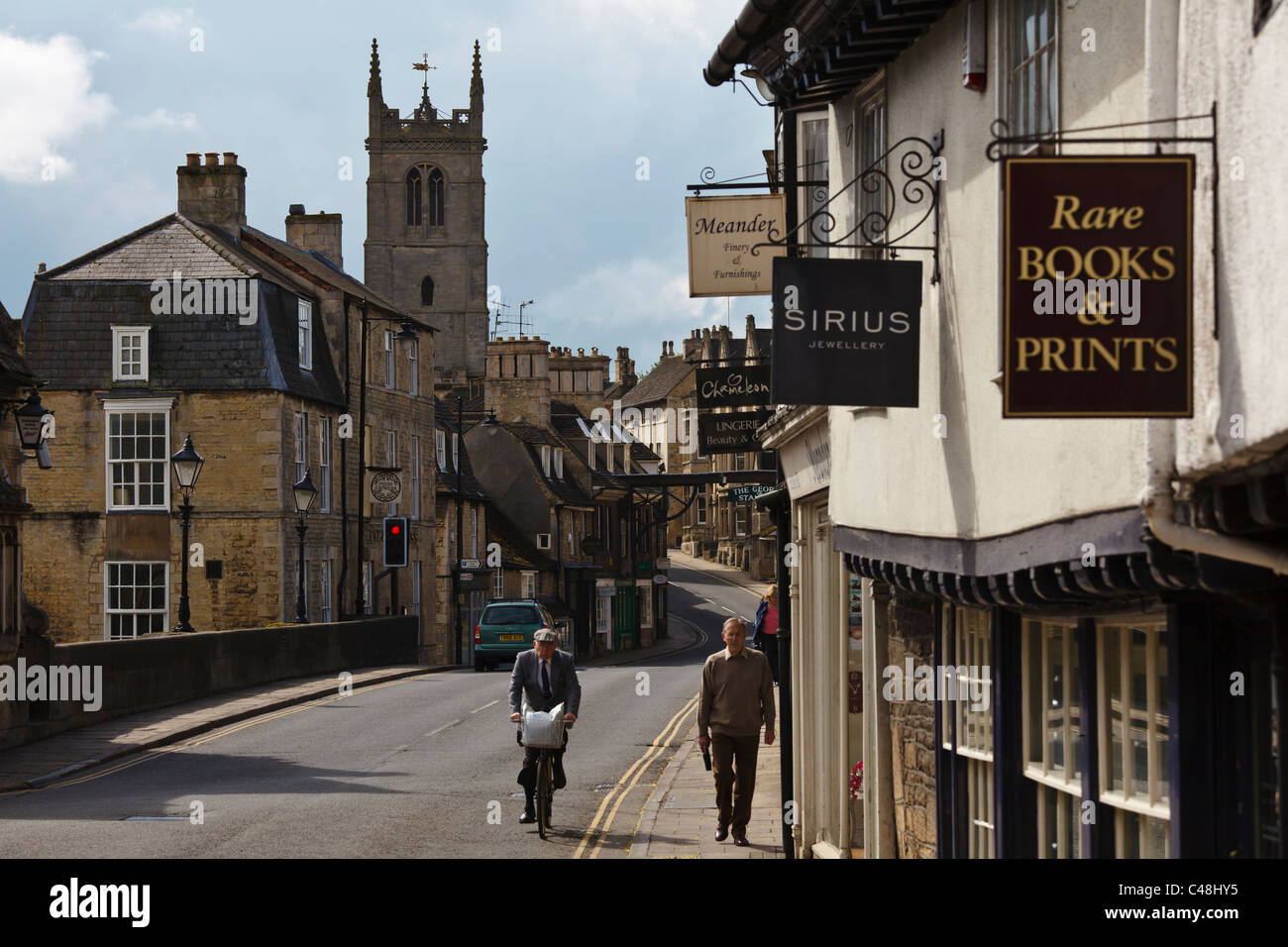 High Street Saint Martins, Stamford, Lincolnshire Foto Stock