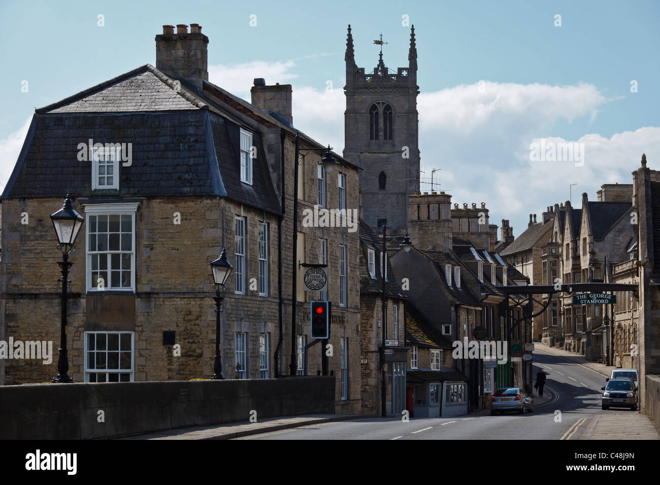 High Street Saint Martins, Stamford, Lincolnshire Foto Stock