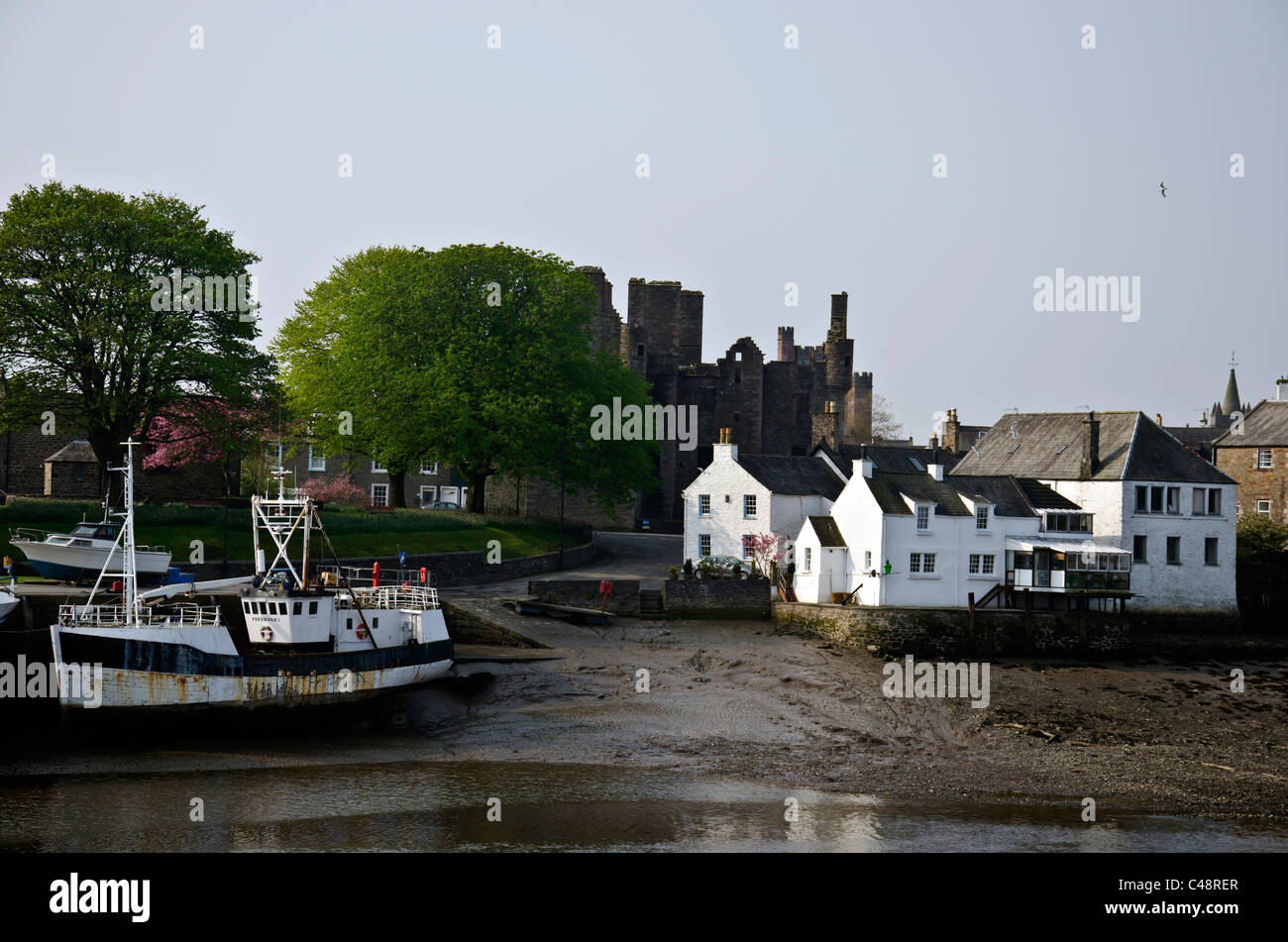 Smerlo barca da pesca a Kirkcudbright, Dumfries and Galloway, Scozia. Foto Stock