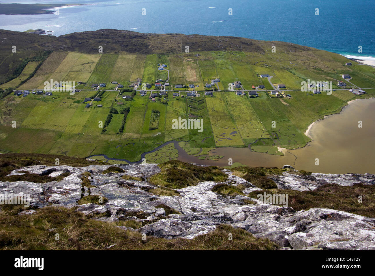 Area northton Isle of Harris Ebridi Esterne Western Isles Highlands della Scozia Foto Stock