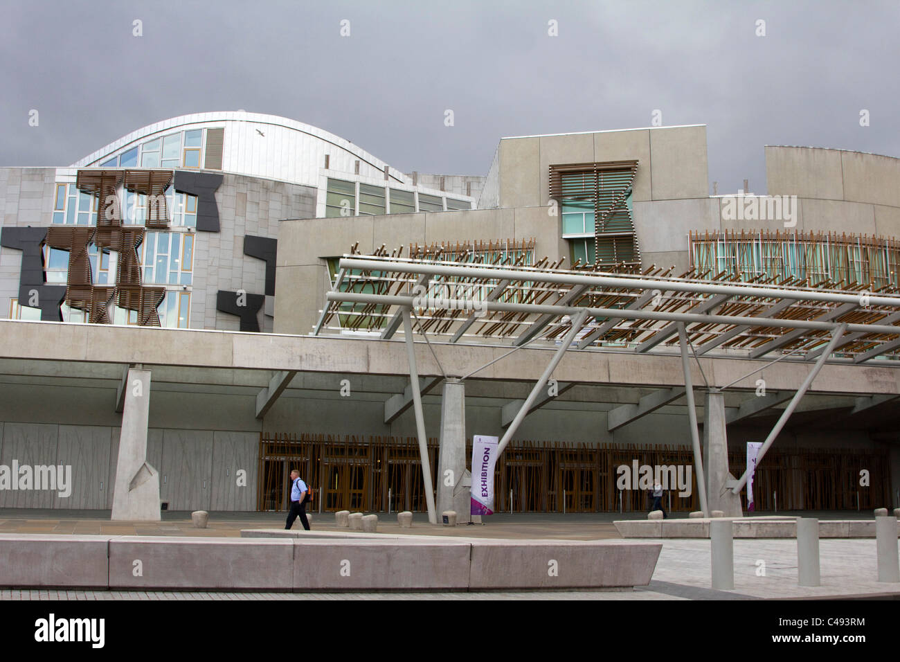 Edificio del Parlamento scozzese di Edimburgo in Scozia Foto Stock