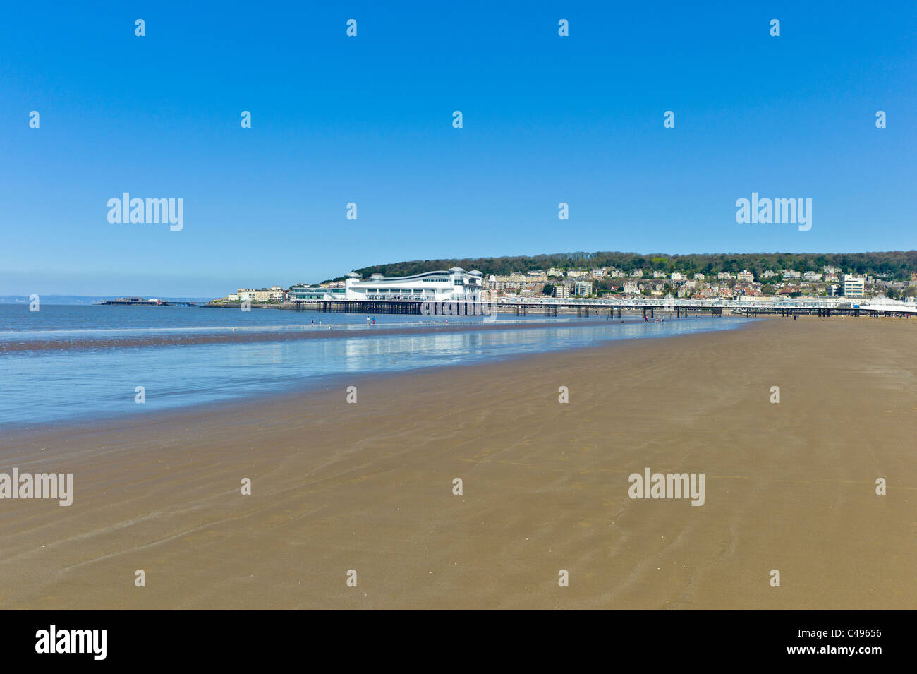 Nuovo Molo, Weston Super Mare, Somerset, Regno Unito Foto Stock