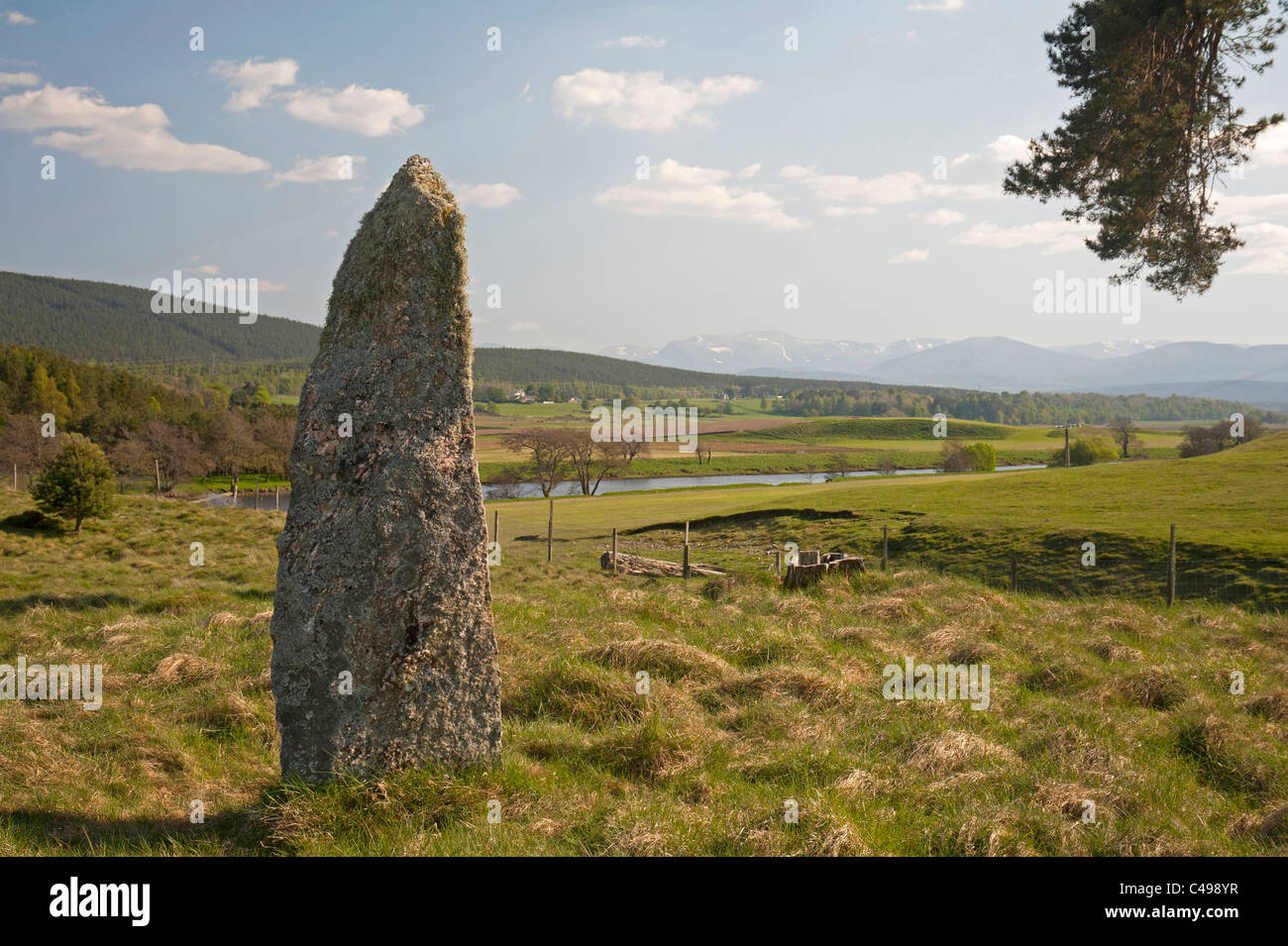 Il orientale pietra permanente del Tom Nan Carragh gruppo di pietre. SCO 7155 Foto Stock