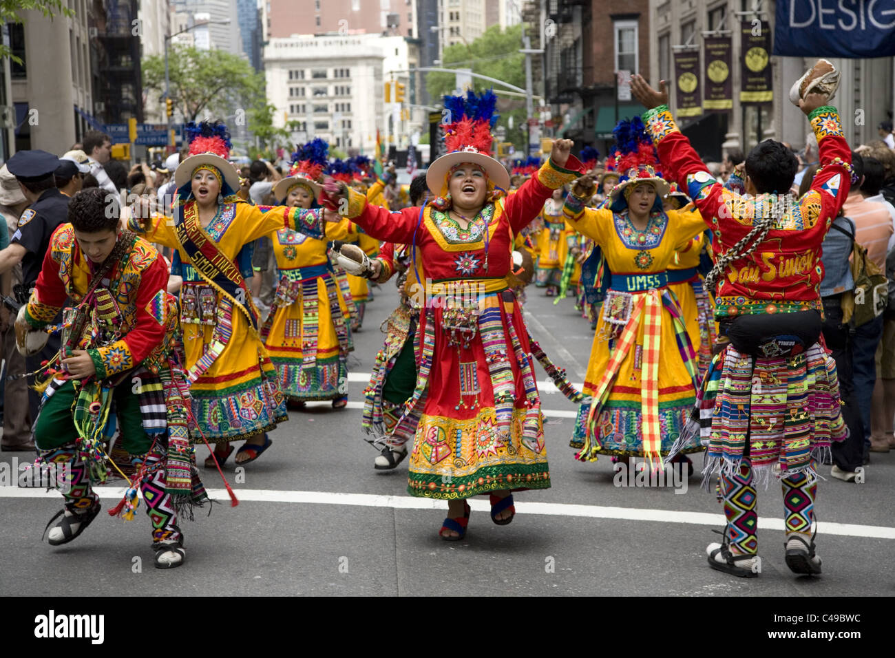 Annuale di New York City Dance Parade lungo Broadway a New York City. Foto Stock