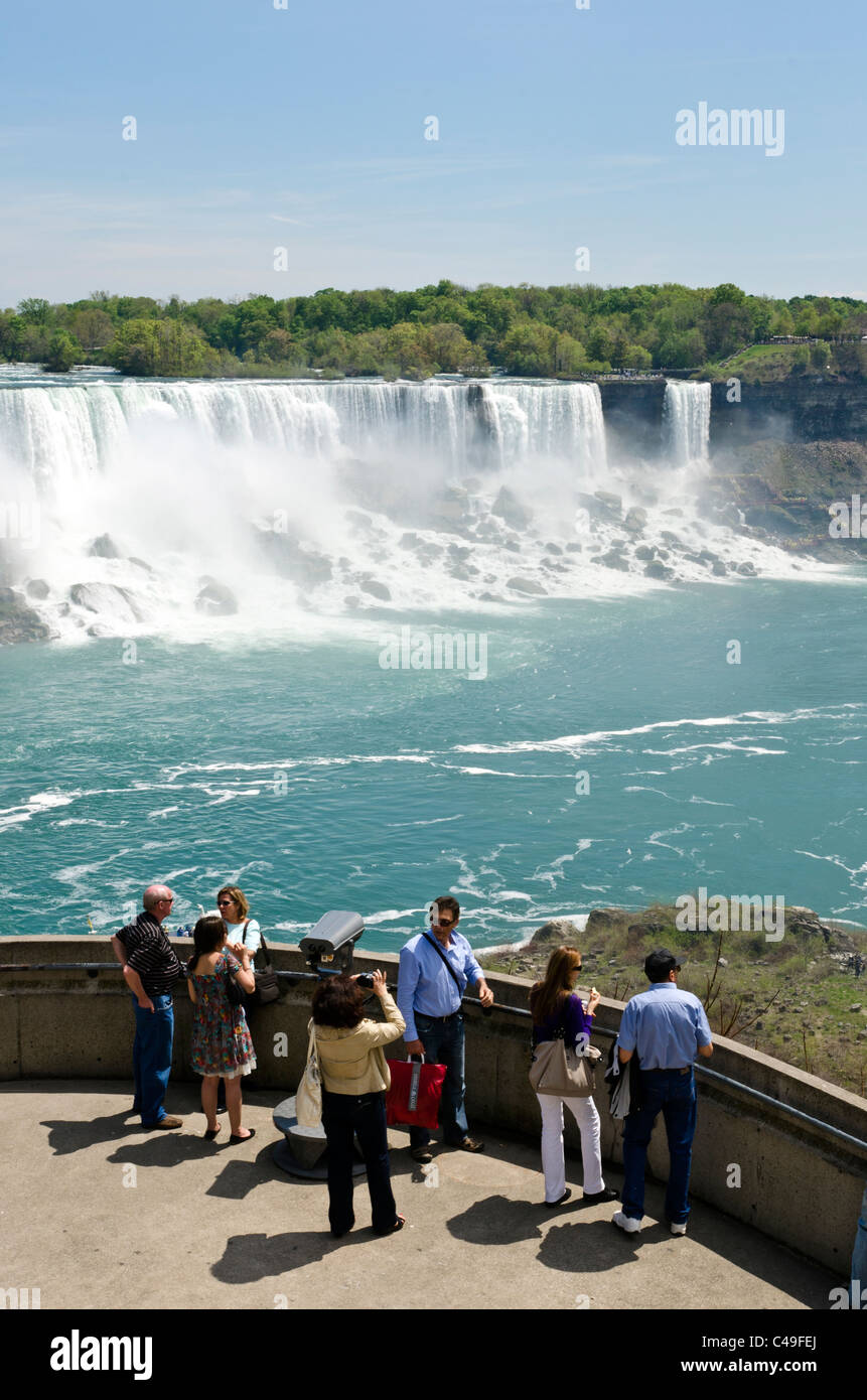 Cascate del Niagara (vista di Canada e Stati Uniti), Ontario, Canada Foto Stock