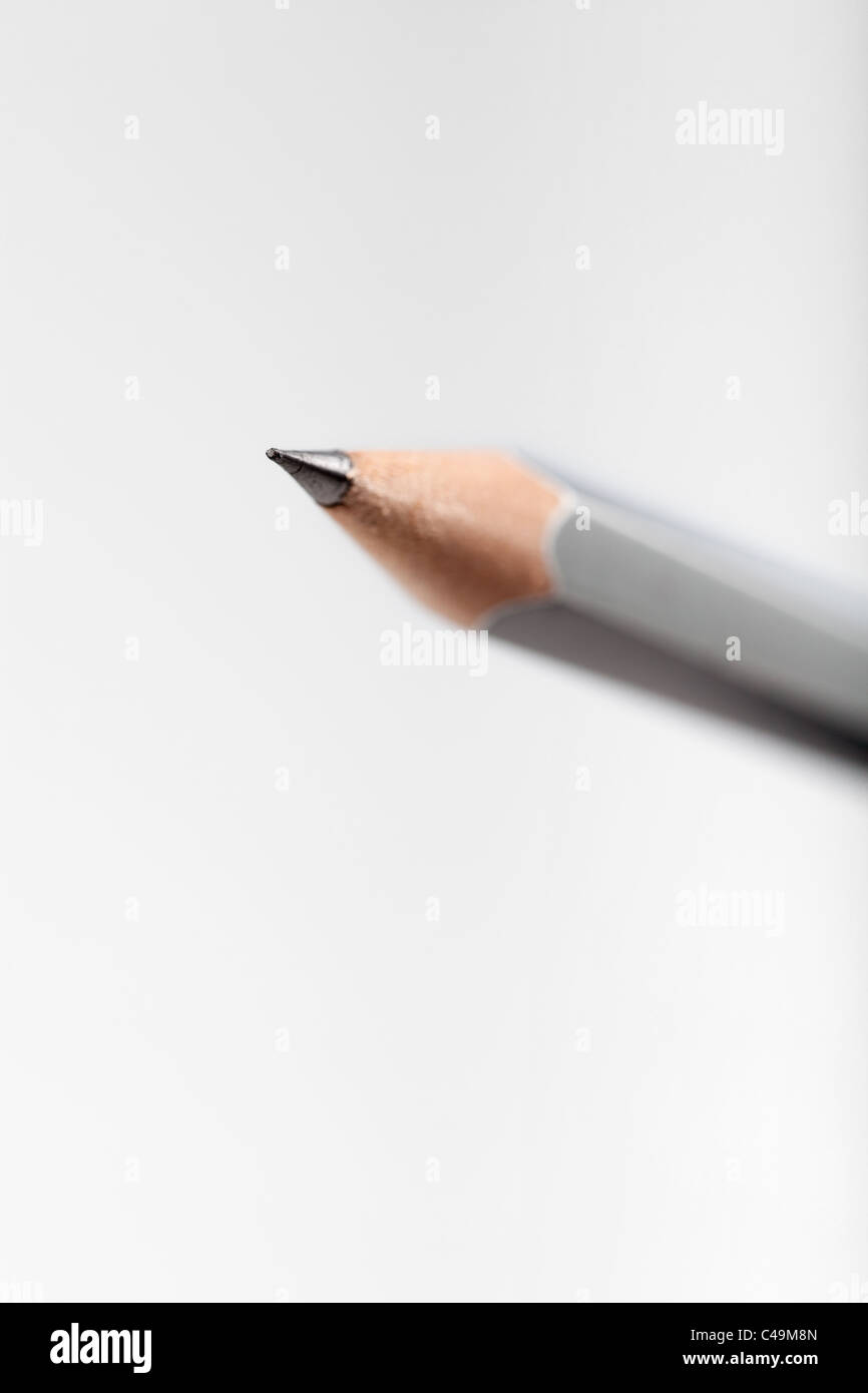 Ripresa macro di una matita grigia con un DOF poco profondo Foto Stock