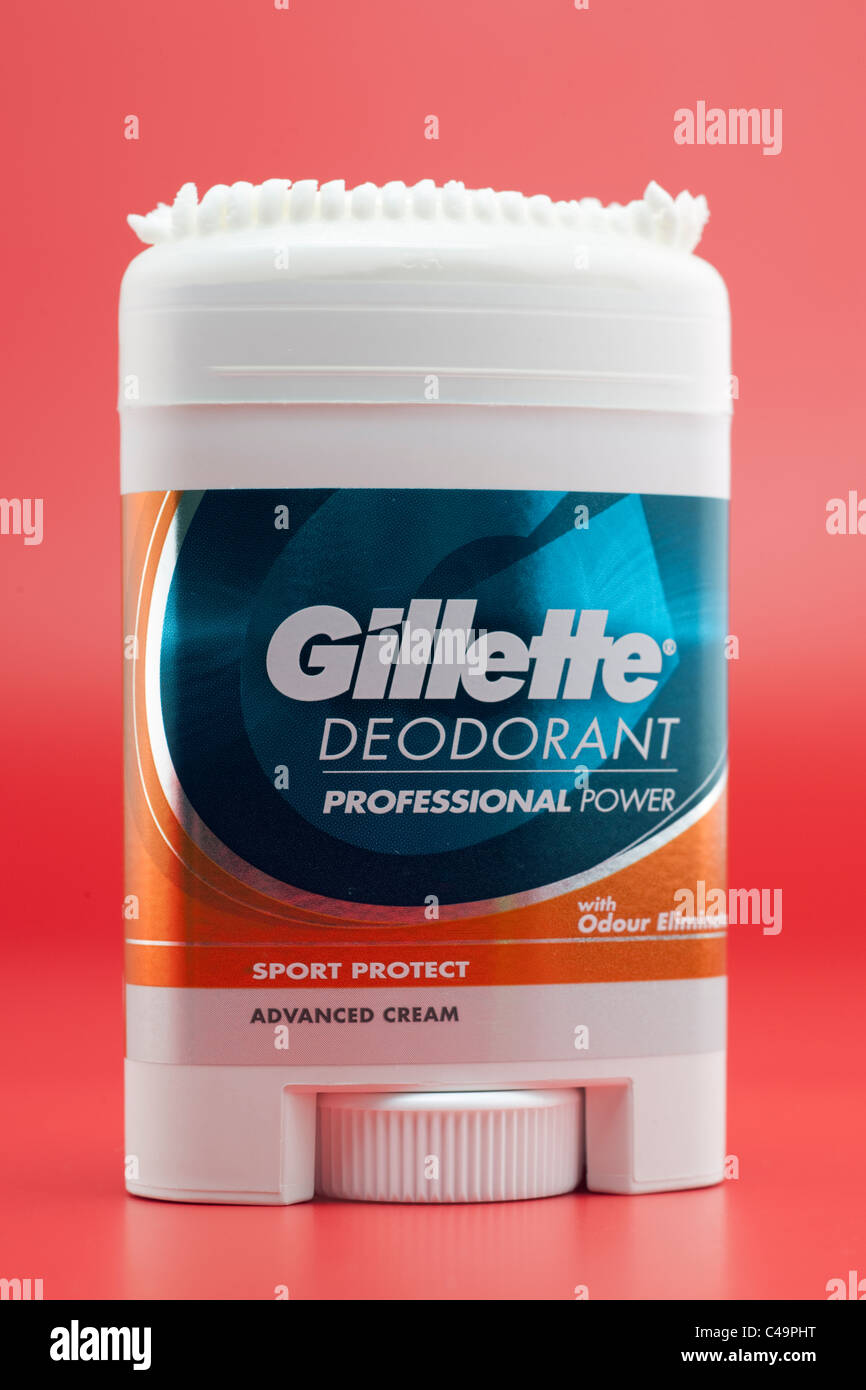 Gillette deodorante ascellare e dispensatore di crema Sport Foto Stock