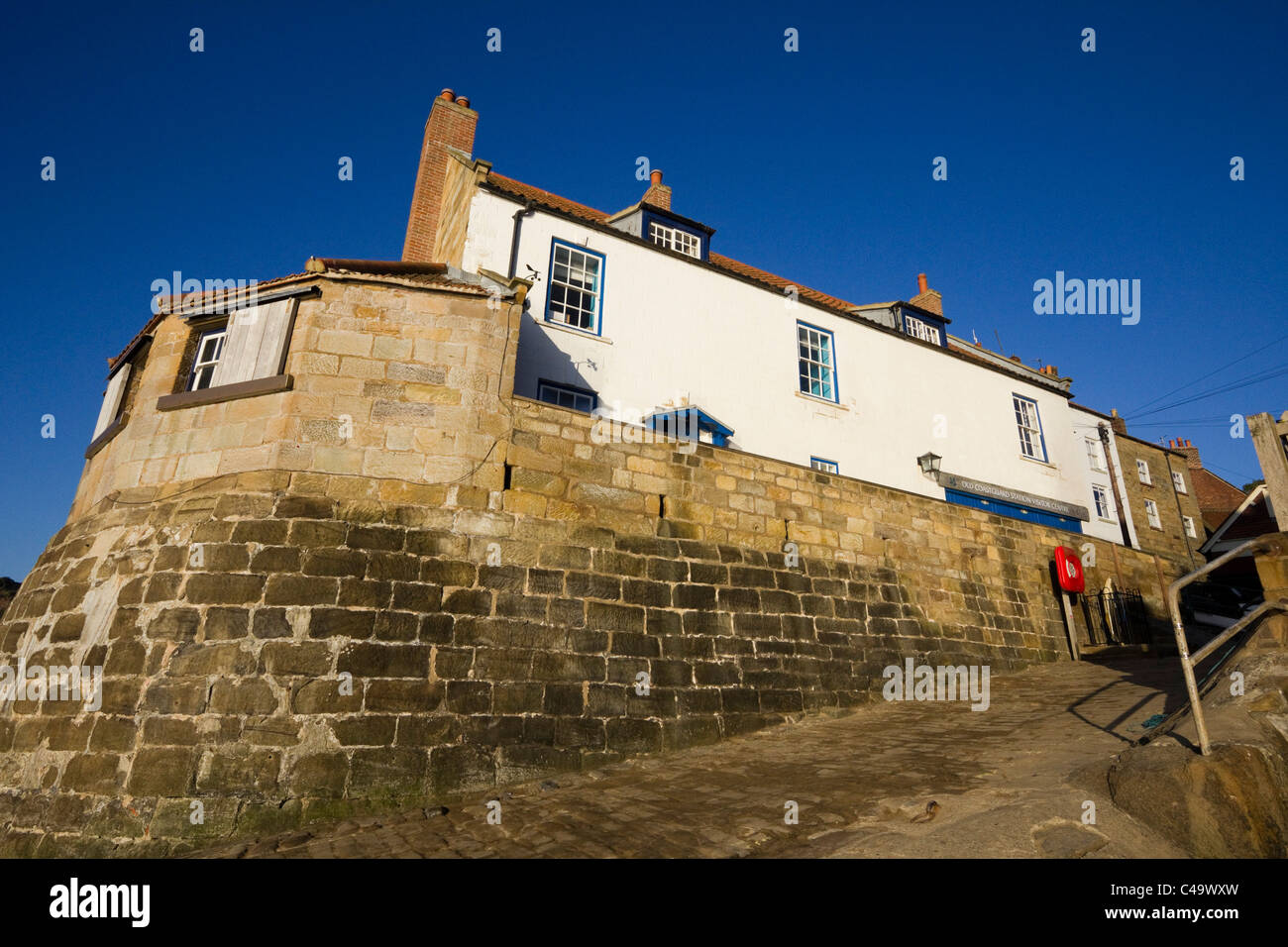 Robin cappe bay North Yorkshire Coast Inghilterra uk gb Foto Stock