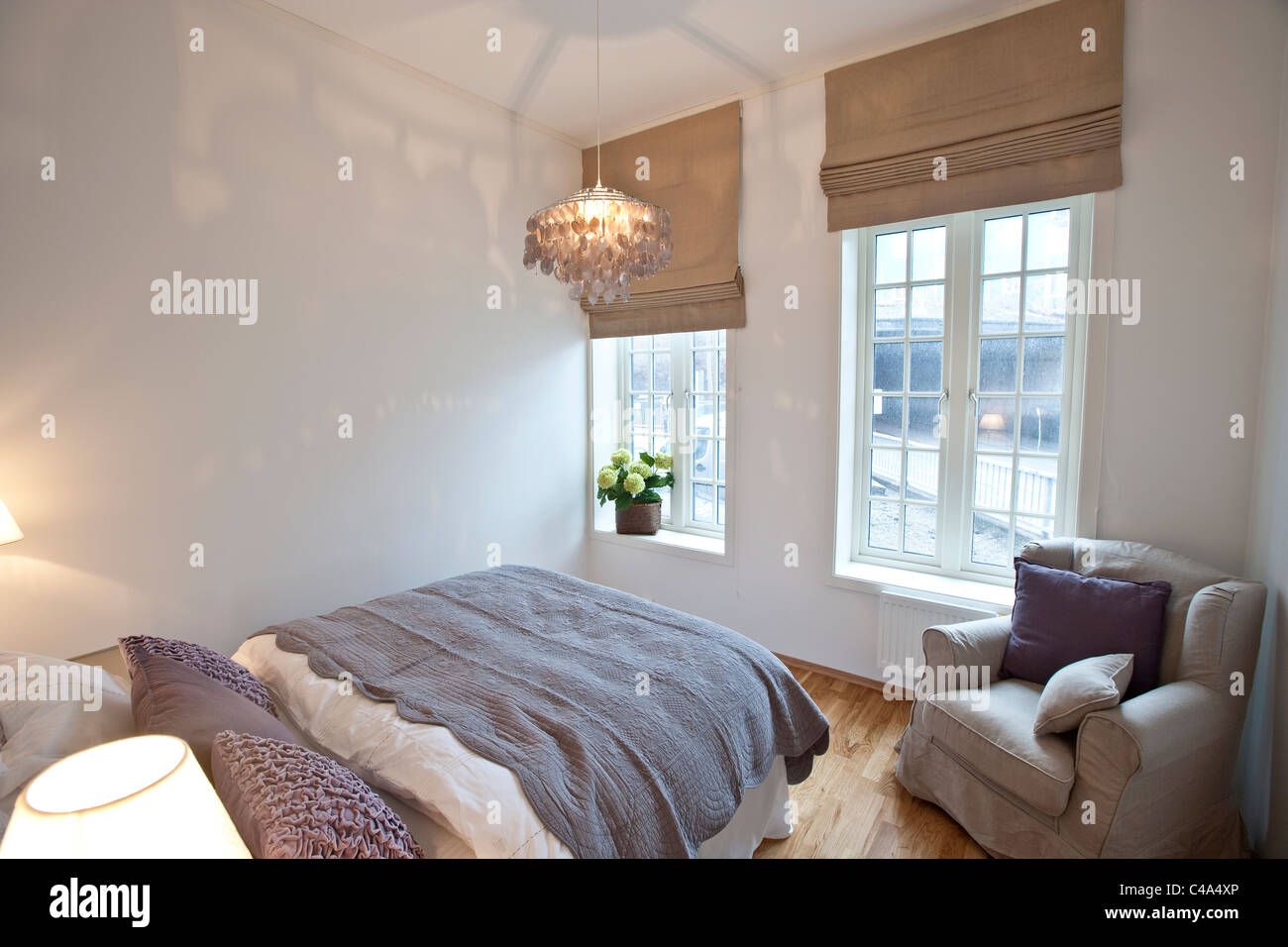 Moderno appartamento interno. Home, di vivere. Stavanger, Norvegia Foto Stock