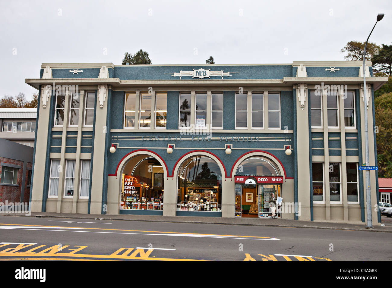 Art Deco CENTER shop in Napier , Nuova Zelanda Foto Stock