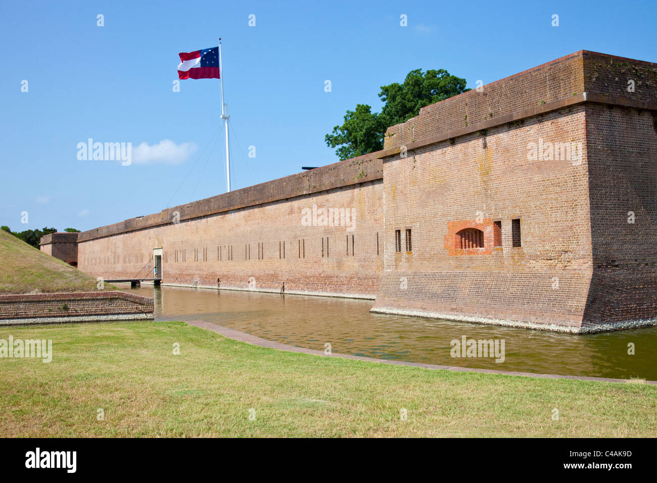 Fort Pulaski monumento nazionale, Tybee Island, Georgia Foto Stock