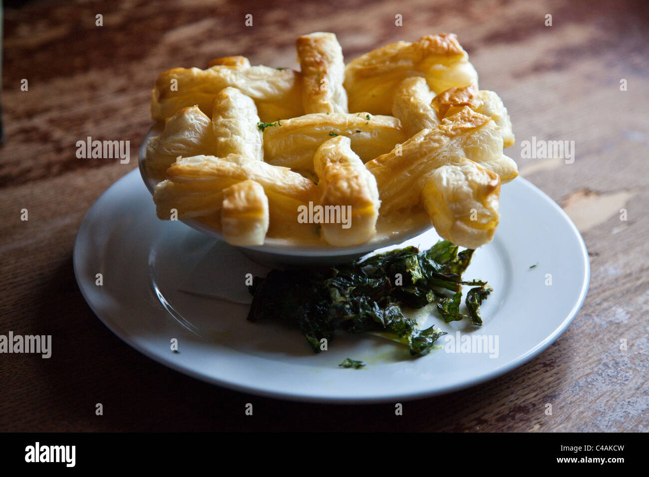 Potpie di pollo, Paula Deen è la signora e figli ristorante - Savannah, Georgia Foto Stock