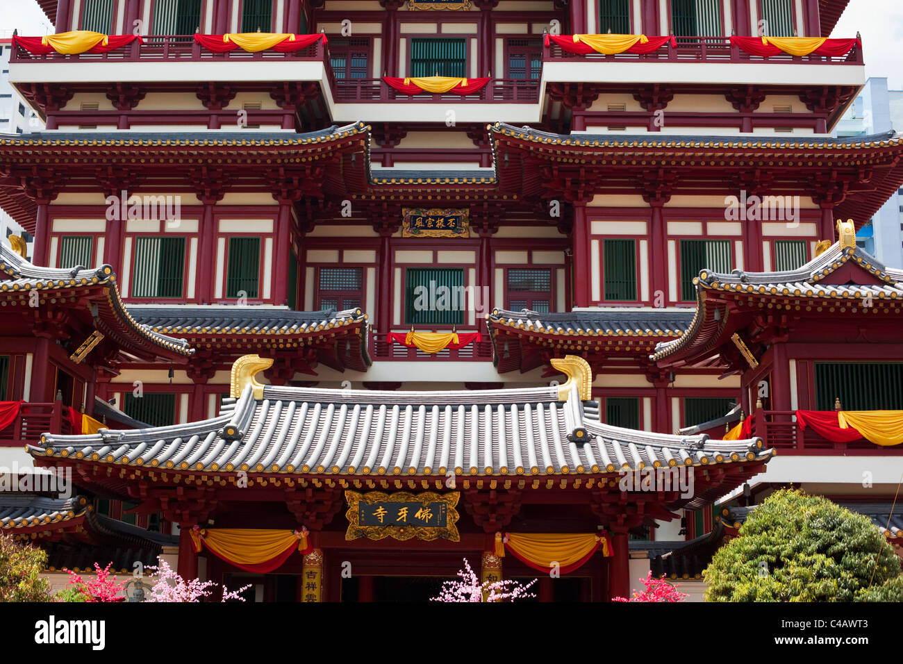 Singapore, Singapore, Chinatown. Dente del Buddha reliquia il tempio e il museo. Foto Stock