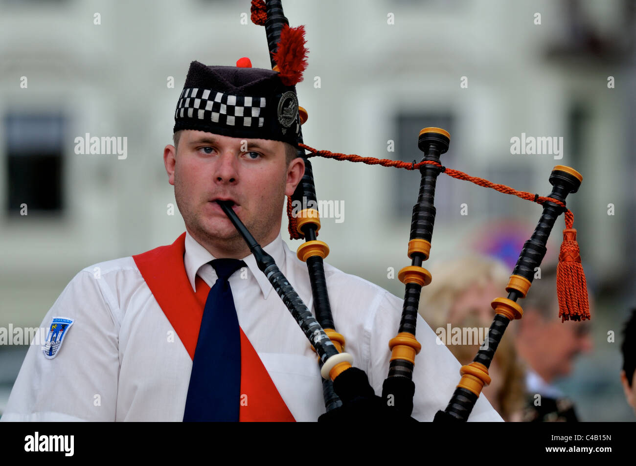 Cornamusa scozzese music player a Cracovia - Cracovia durante un concerto  di Highland scozzesi di musica in Polonia Foto stock - Alamy