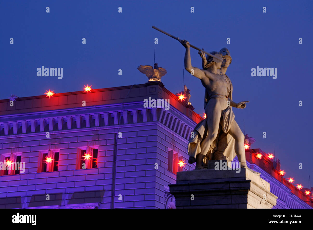 L'edificio Kommandantur Unter den Linden di Berlino, sede di Bertelsmann, Germania Foto Stock