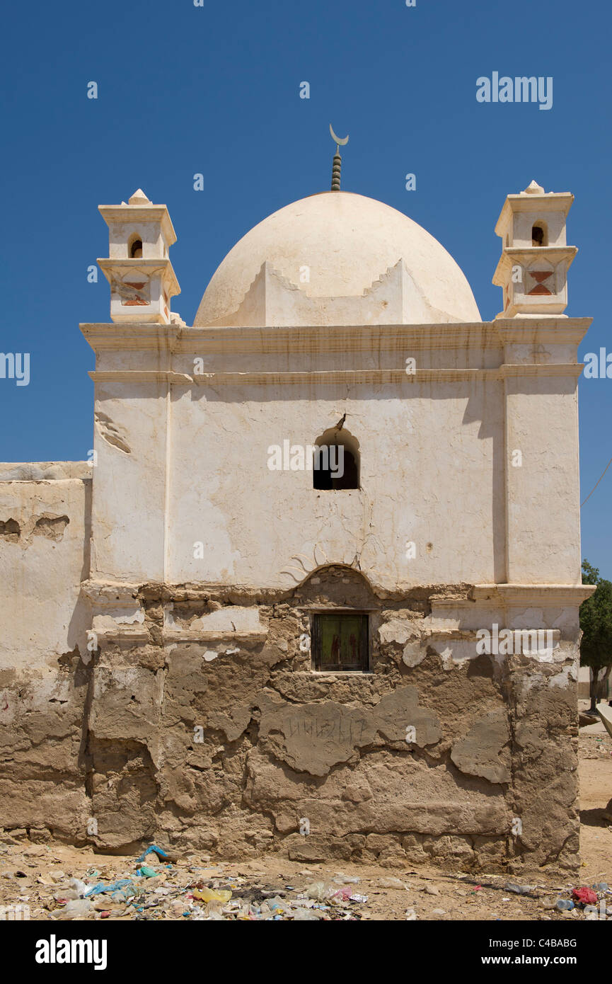 Antica Moschea, Berbera, il Somaliland e la Somalia Foto Stock