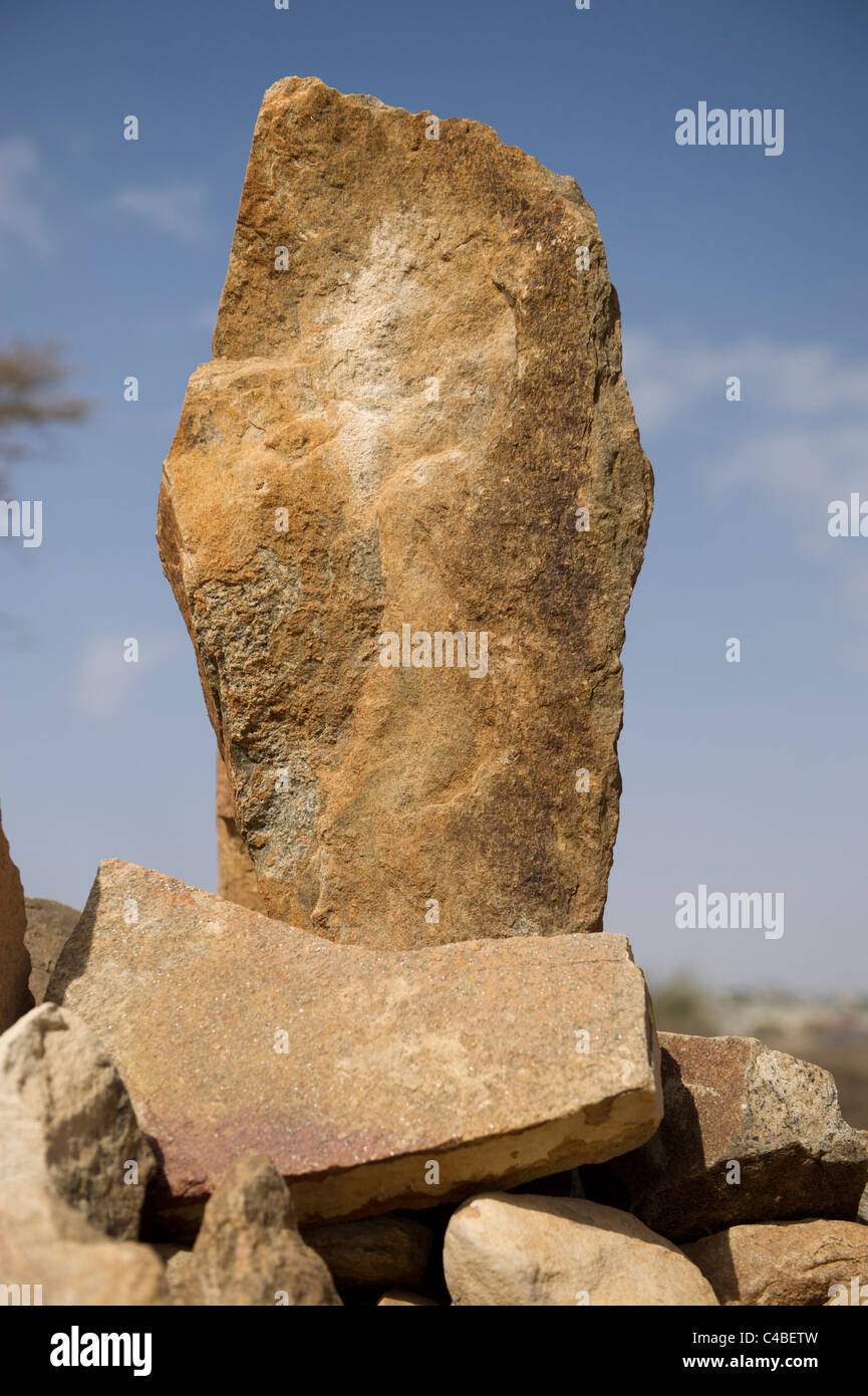 Antiche tombe, Boroma, il Somaliland e la Somalia Foto Stock