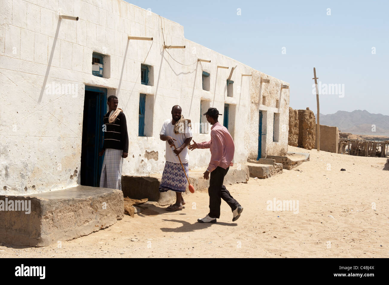 Villaggio Maydh presso il golfo di Aden, il Somaliland e la Somalia Foto Stock
