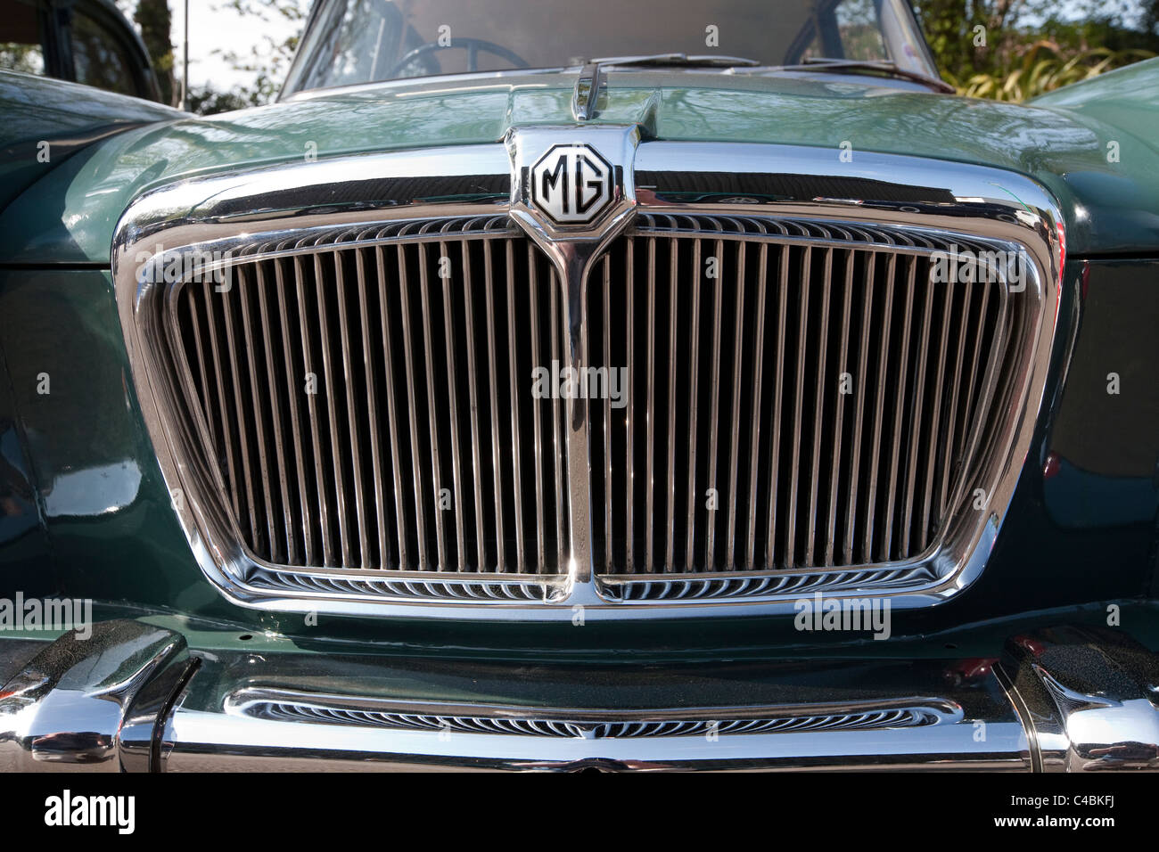 MG auto Badge del cofano Foto Stock