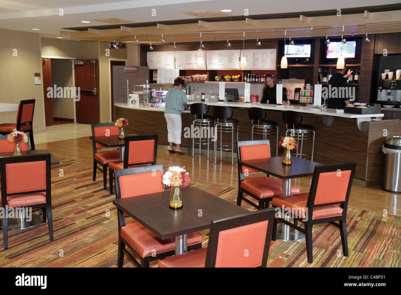 St. Saint Augustine Florida, Courtyard by Marriott, hotel hotel alloggio motel, alloggio, ristorante ristoranti cibo mangiare fuori caffè caffè caffè caffè Foto Stock