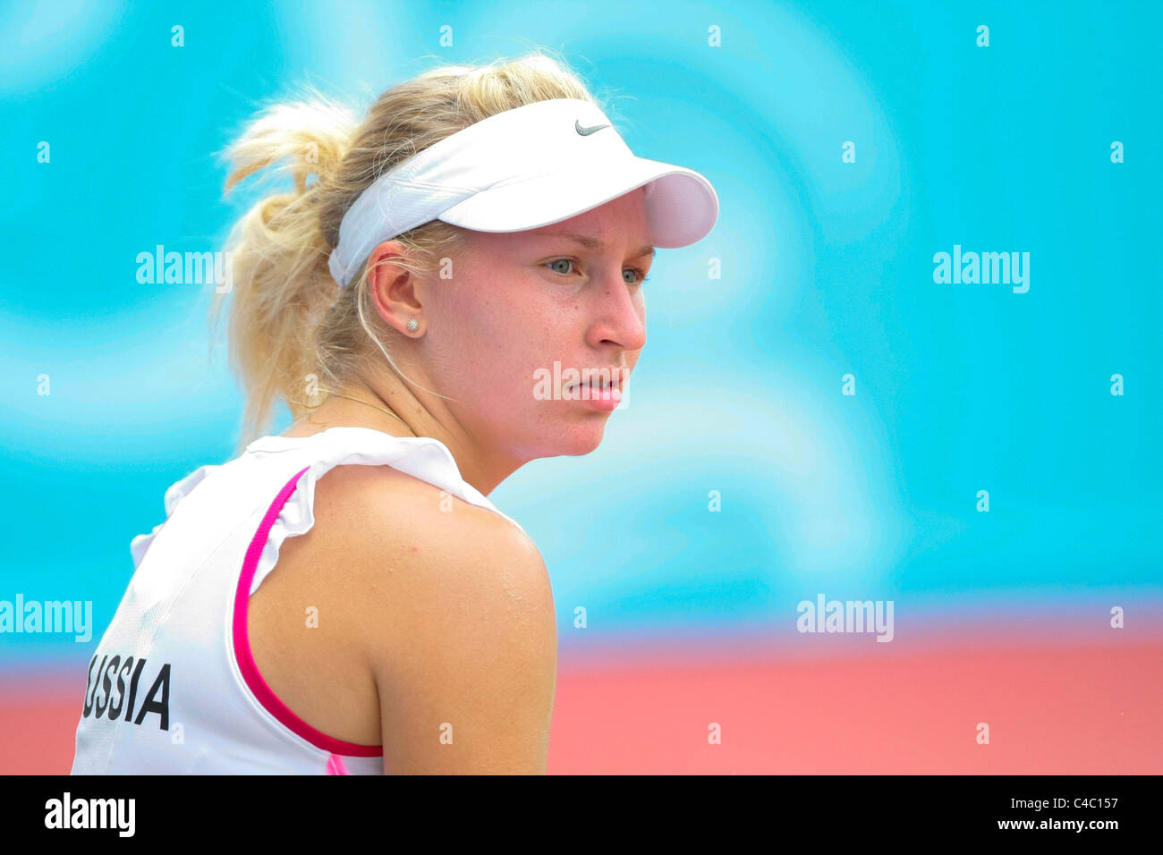 Daria Gavrilova della Russia in azione durante le ragazze' Singles finali. Foto Stock