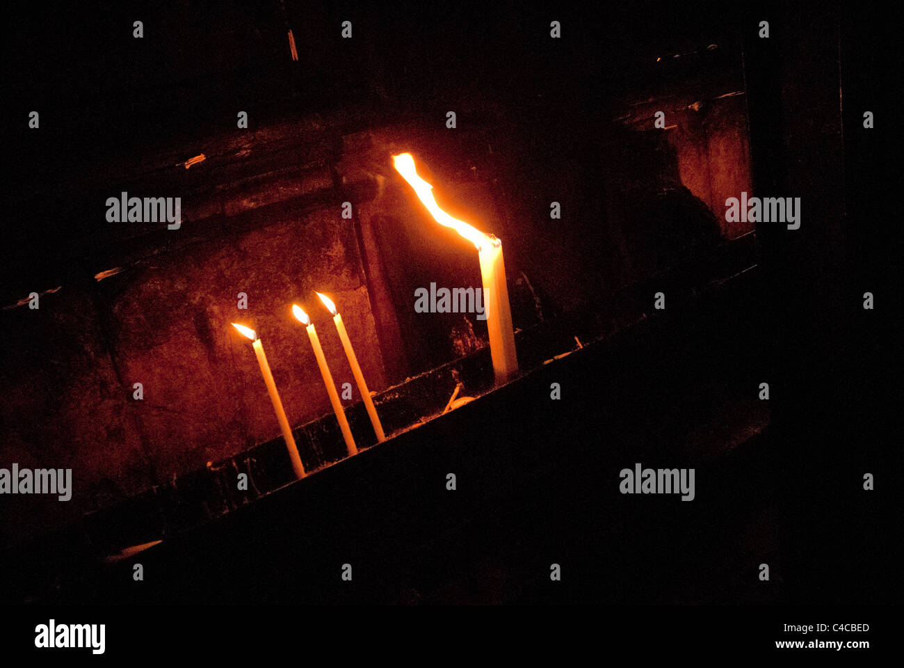 #Gerusalemme a piedi attraverso di esso il posto e il Santo Sepolcro Terra Sancta. Gerusalemme religiosa scene generico e concetti. Foto Stock