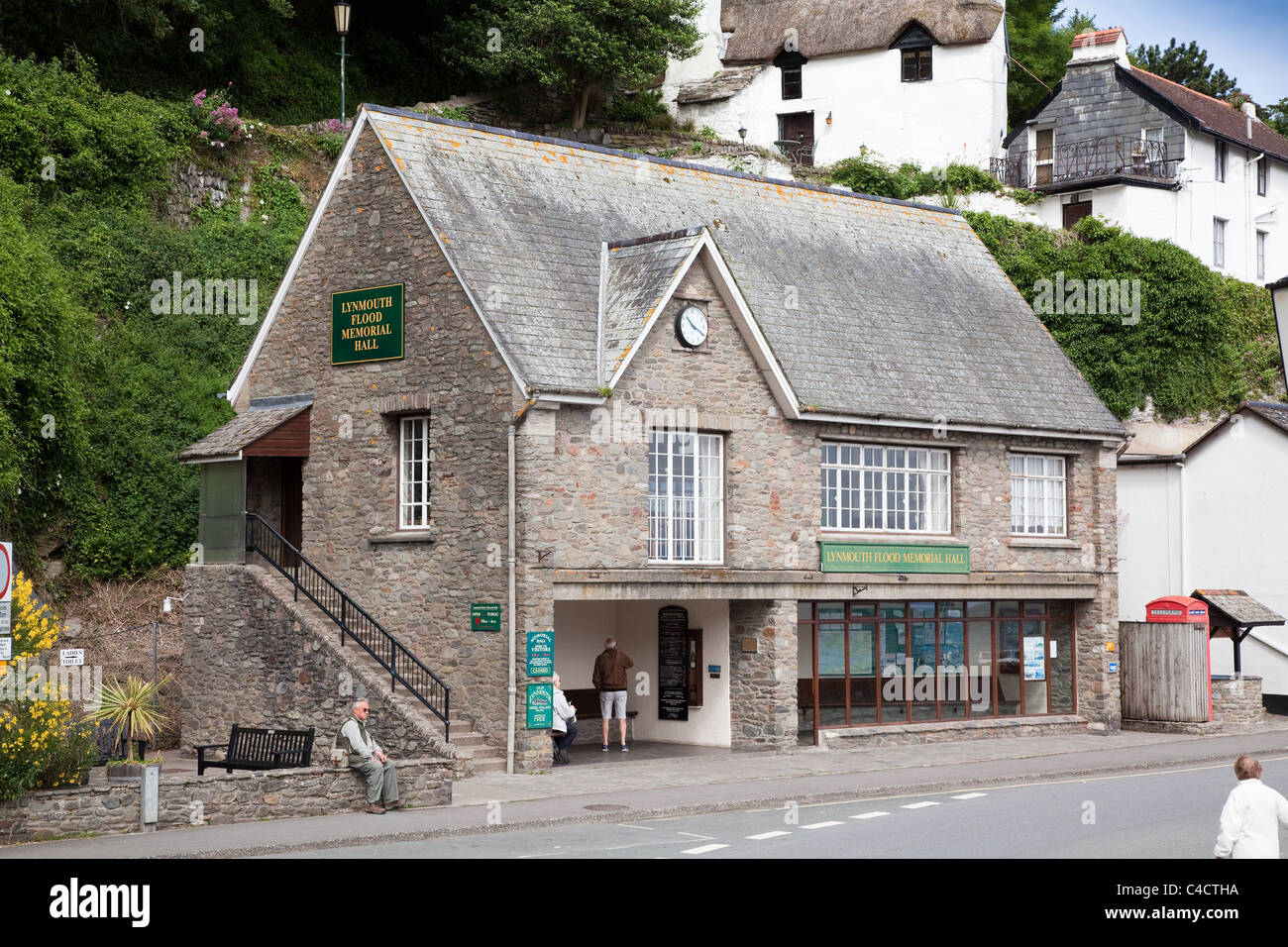 Lynmouth Devon Harbour Inondazione Museum Foto Stock