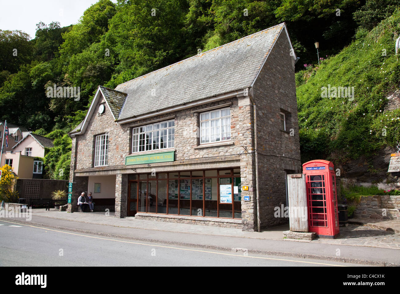 Lynmouth Devon Harbour Inondazione Museum Foto Stock