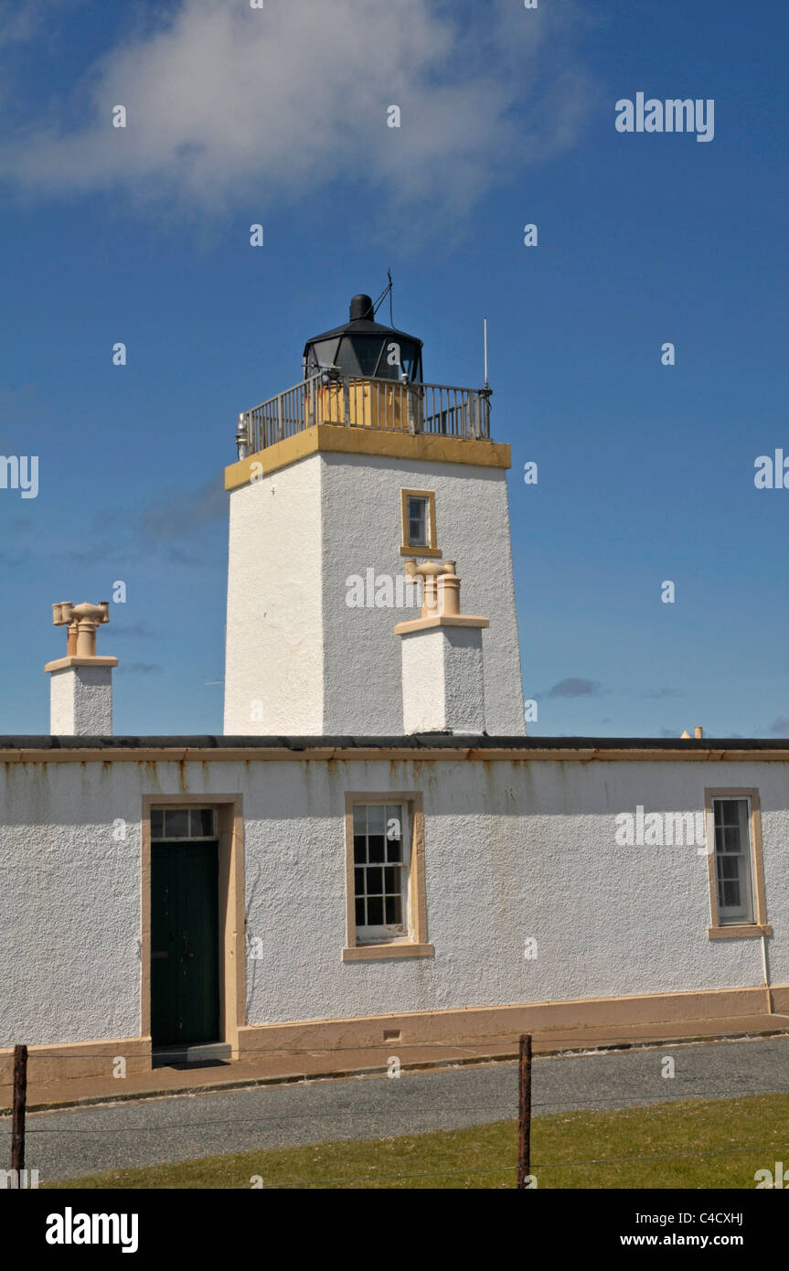 Esha Ness faro, Shetland, Scotland, Regno Unito Foto Stock