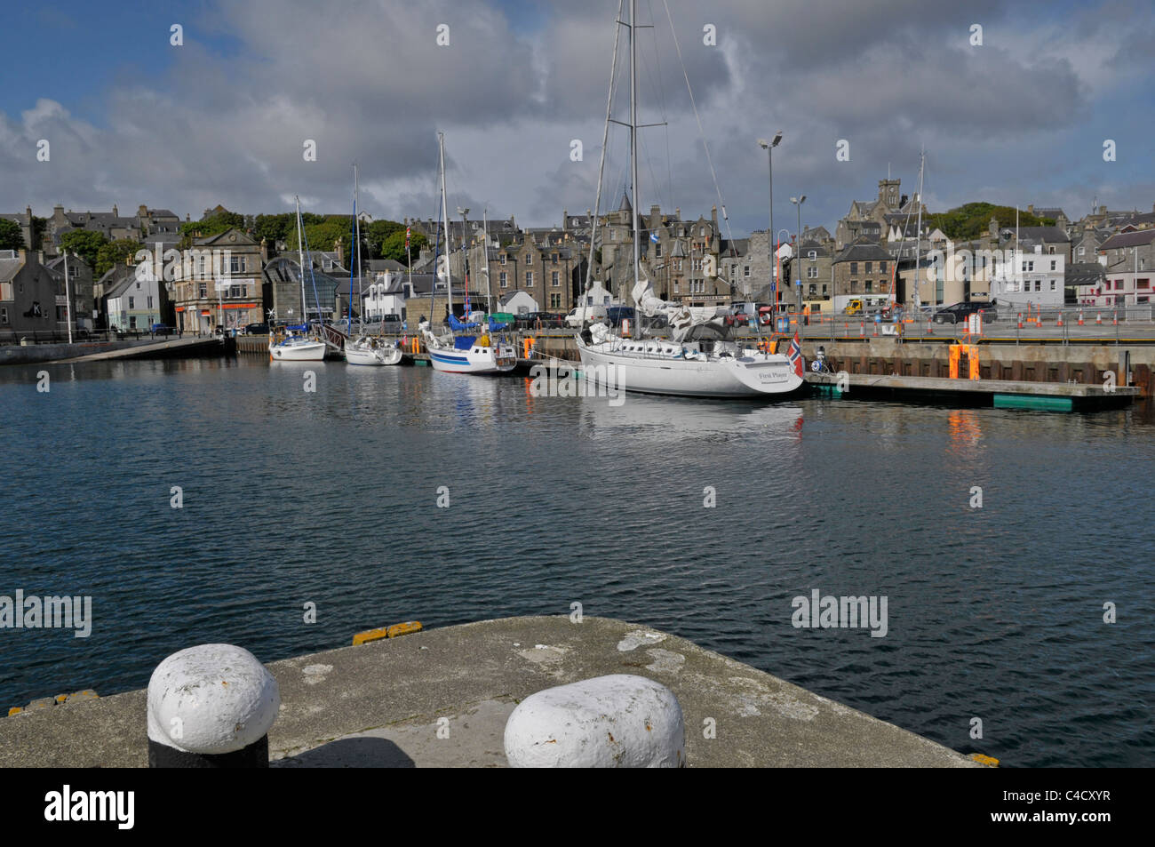 Porto, Lerwick, Shetland, Scotland, Regno Unito Foto Stock