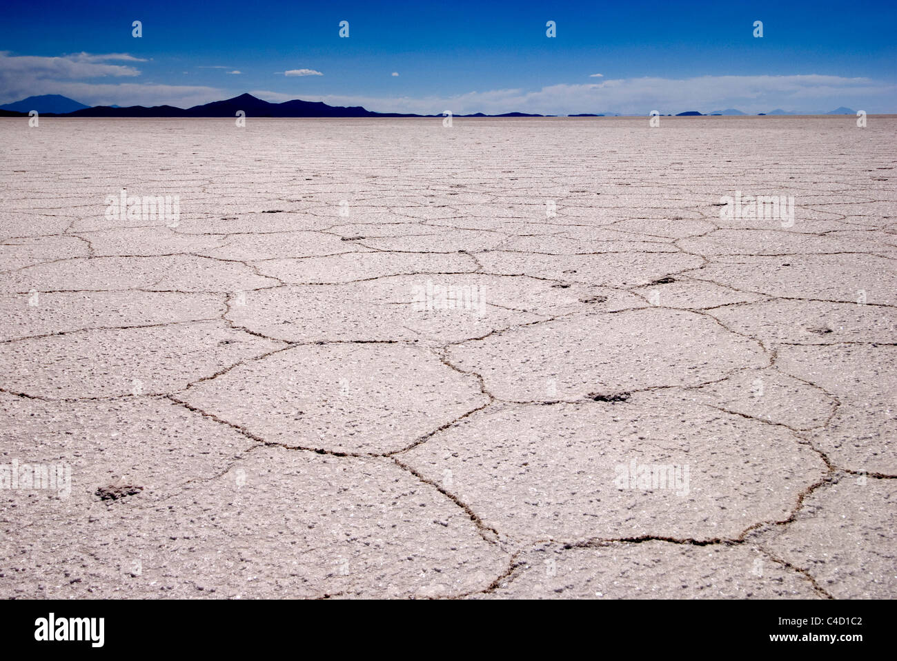 Bolivia Salar de Uyuni sale piatto paesaggio Foto Stock