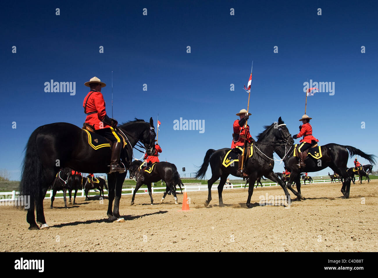 Maggio 2011, Ottawa, Ontario in Canada. Immagini dalla Royal Canadian polizia montata musicale del giro i commissari di revisione. Foto Stock