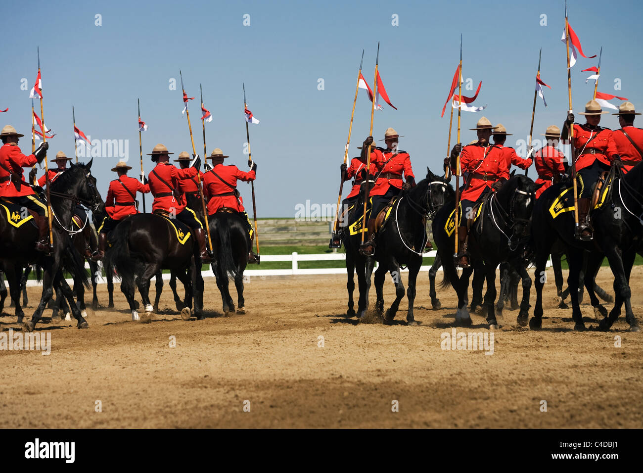 Maggio 2011, Ottawa, Ontario in Canada. Immagini dalla Royal Canadian polizia montata musicale del giro i commissari di revisione. Foto Stock