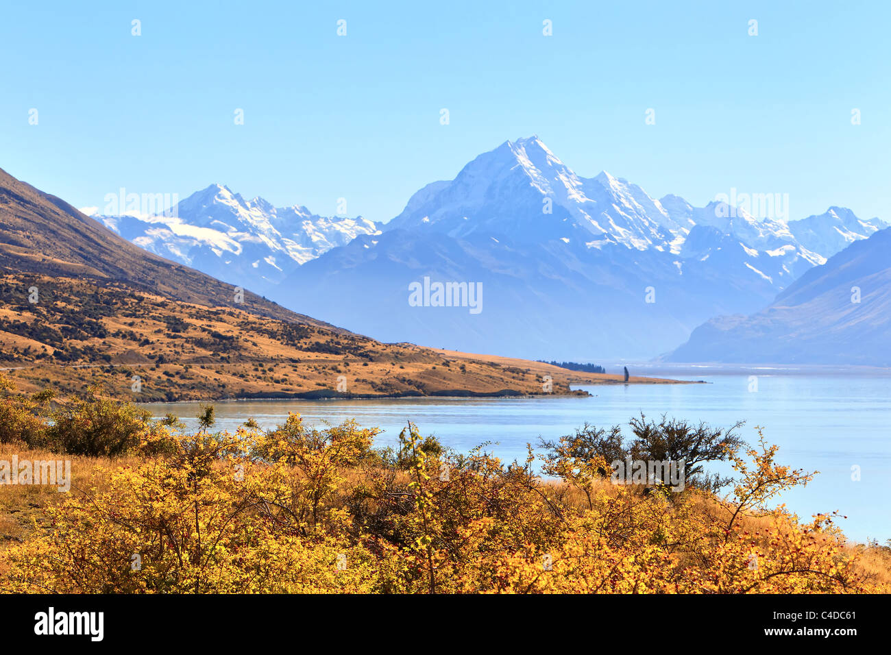 Strada per Monte Cook Isola del Sud della Nuova Zelanda Foto Stock