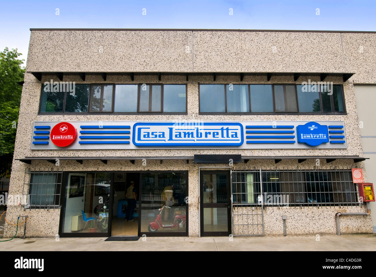 Scooter & Lambretta museum, Rodano, provincia di Milano, Italia Foto Stock