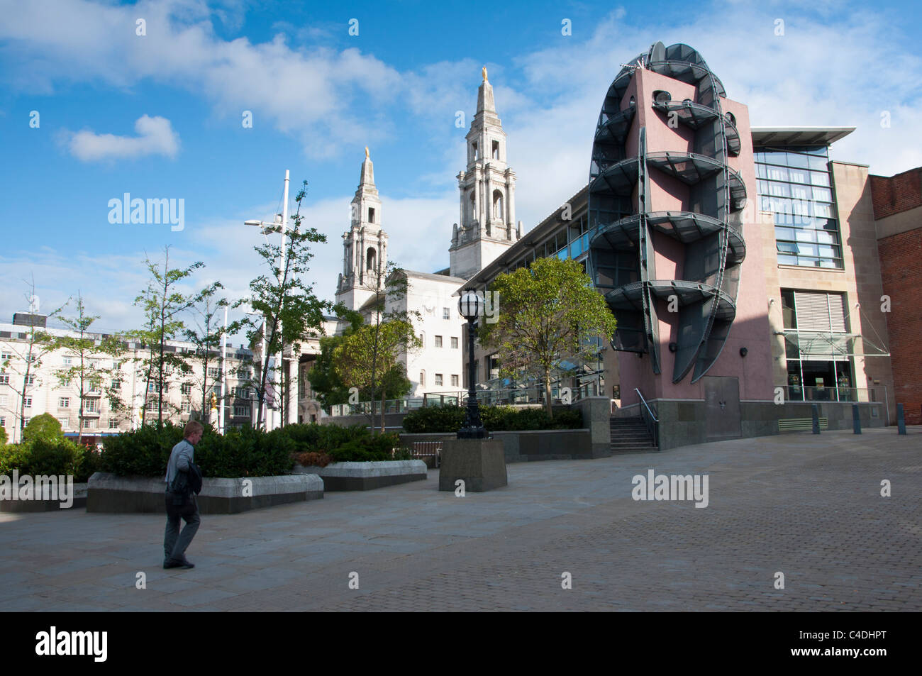 La sala civica al Millennium Square, Leeds è sede del consiglio comunale. Regno Unito Foto Stock