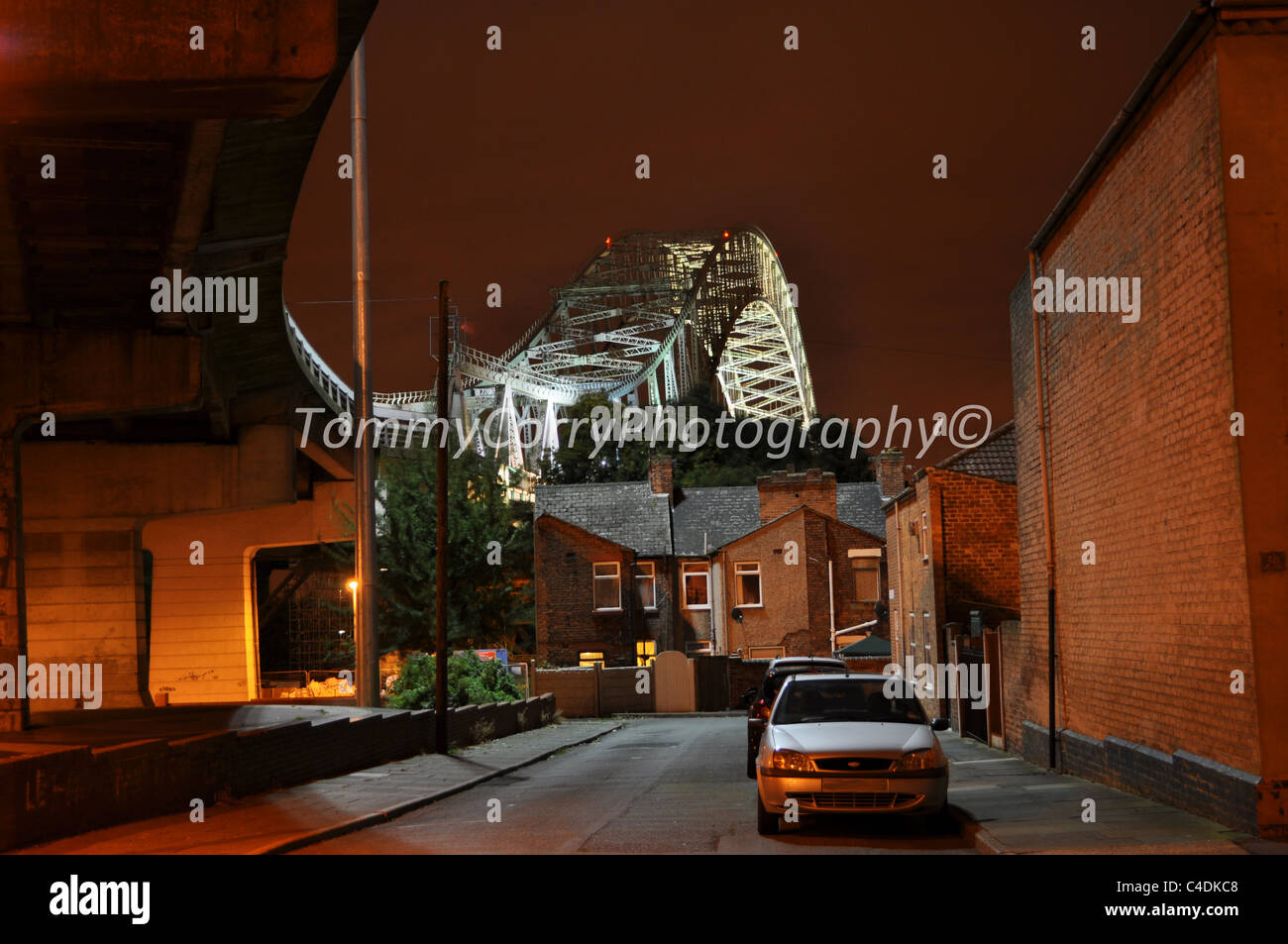 Runcorn Widnes Bridge Foto Stock