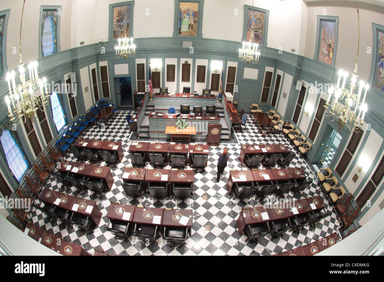 Delaware Casa della Camera dei rappresentanti dello Stato House (Capitol) in Dover Foto Stock