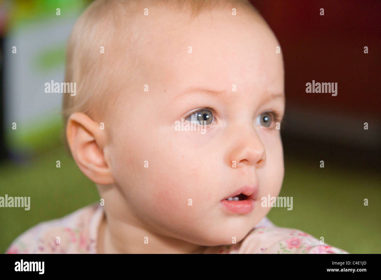 bambina di 1 anno Foto Stock