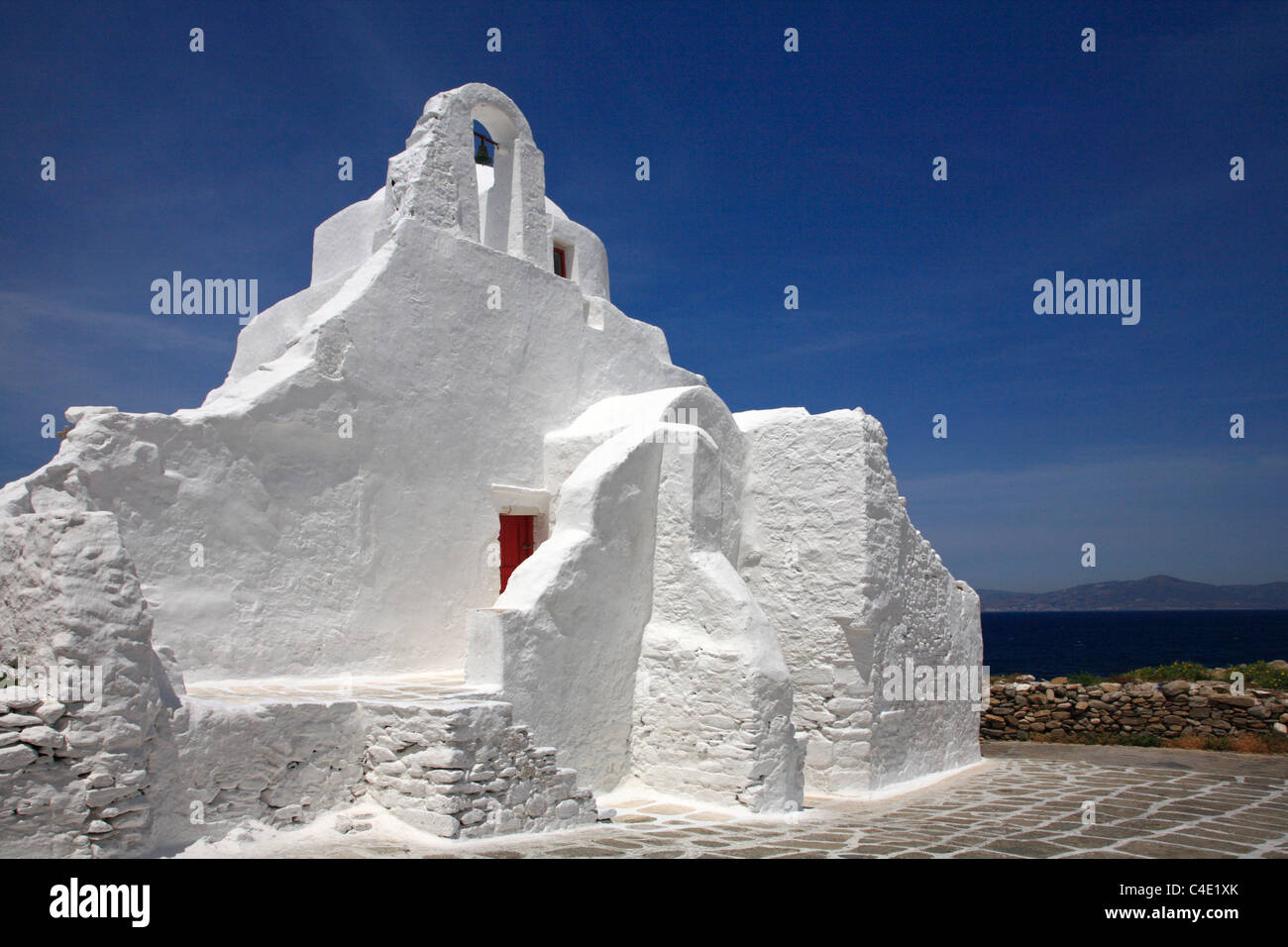Chiesa Paraportiani Mykonos Cyclades Grecia UE Unione europea EUROPA Foto Stock