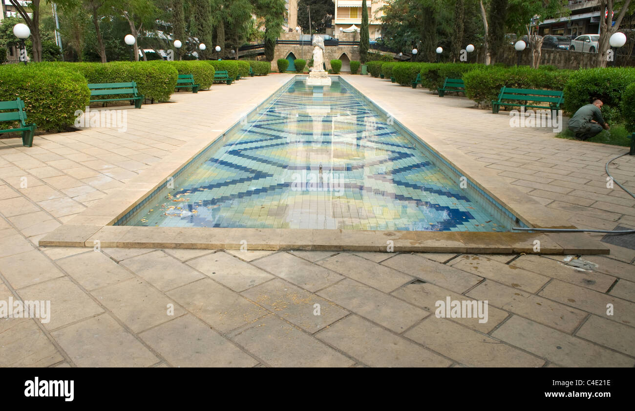 St Nicholas giardino pubblico, a est di Beirut, Libano. Foto Stock