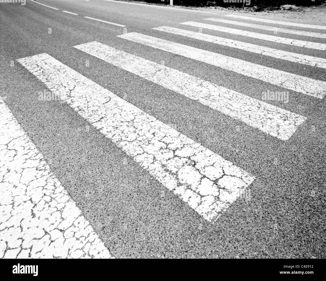 Pedonale (zebra crossing) attraversando, Italia, Europa Foto Stock