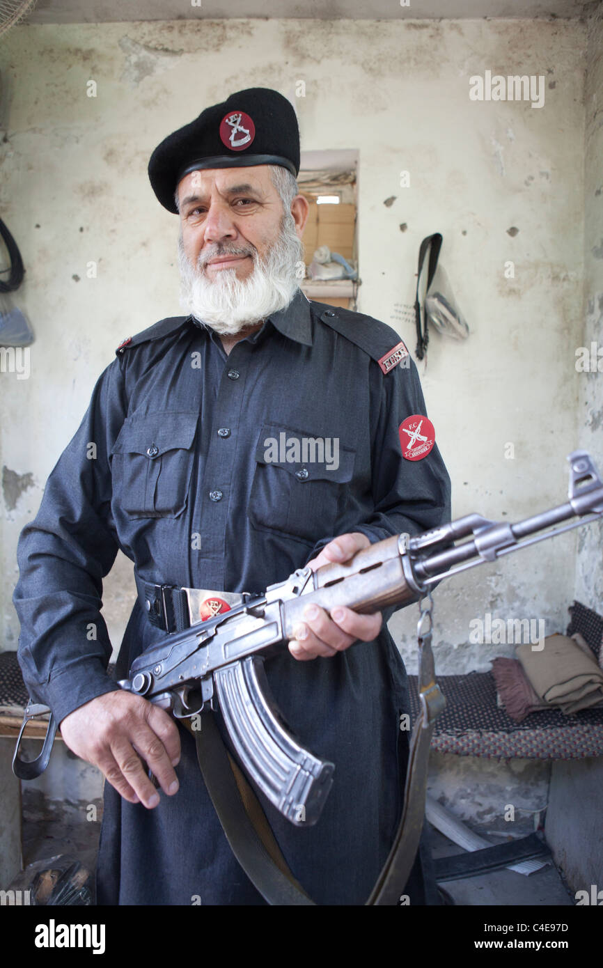 Guardia in Pakistan Foto Stock