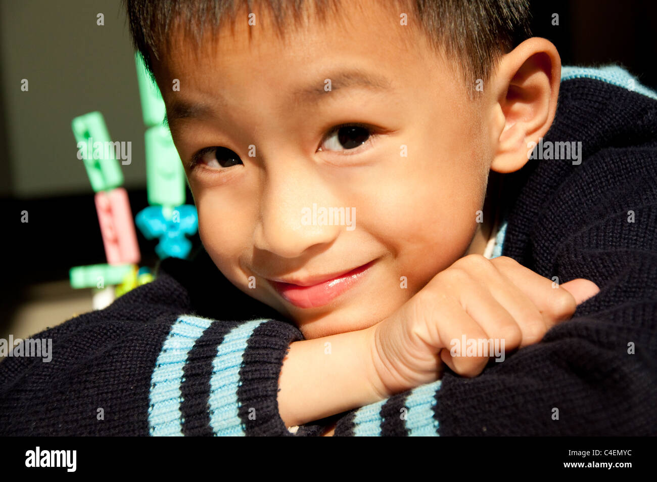 Ragazzo di sorriso Foto Stock