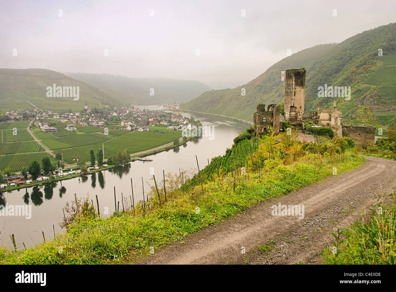 Beilstein Burg Metternich - Beilstein castle Metternich 01 Foto Stock