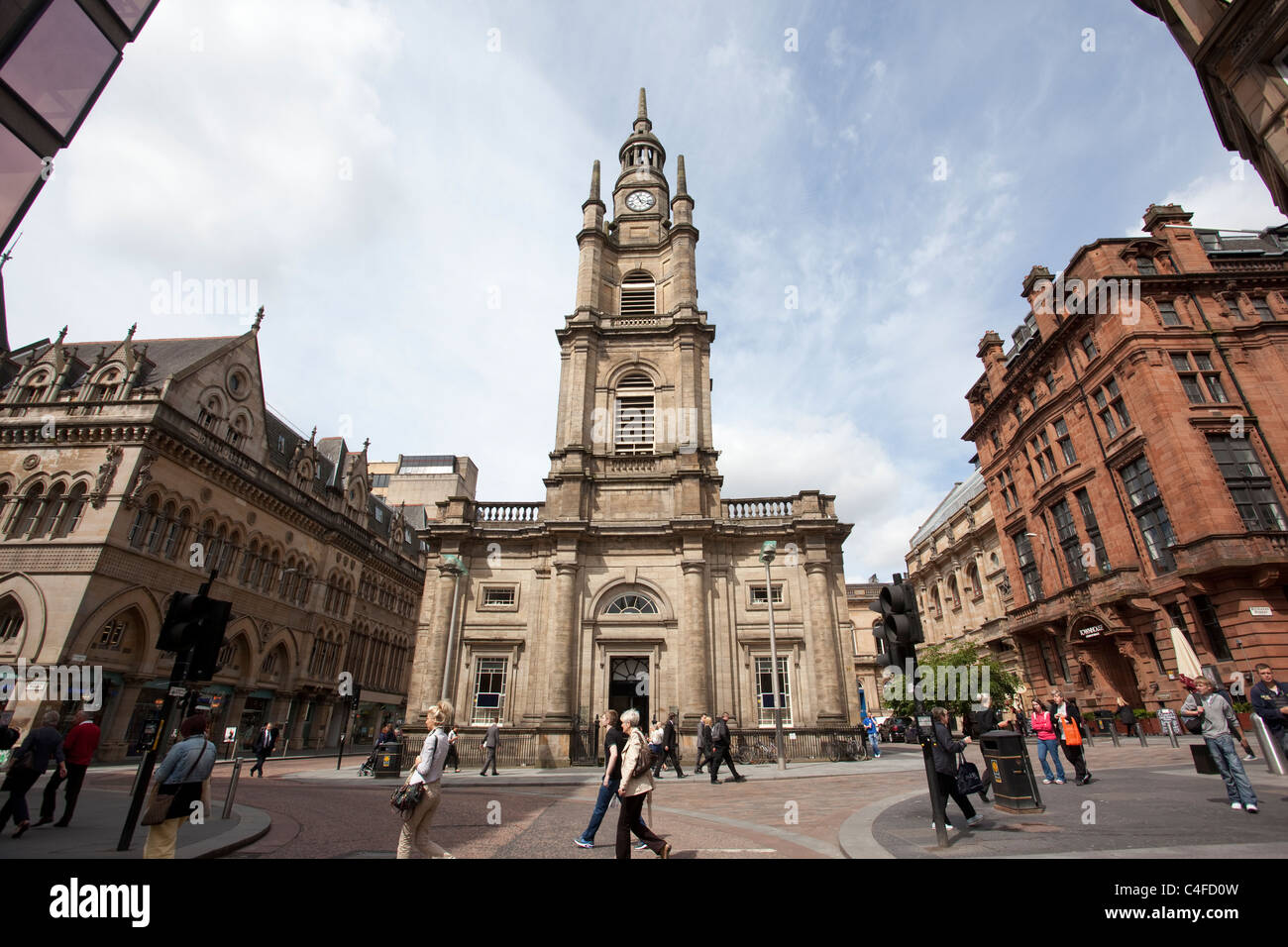 Nelson Mandela Square Buchanan Street Glasgow, Scozia. Foto:Jeff Gilbert Foto Stock